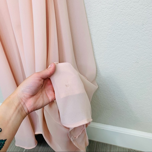 LULU'S Strappy To Be Here Nude Blush Maxi Dress Size XS - Picture 5 of 11